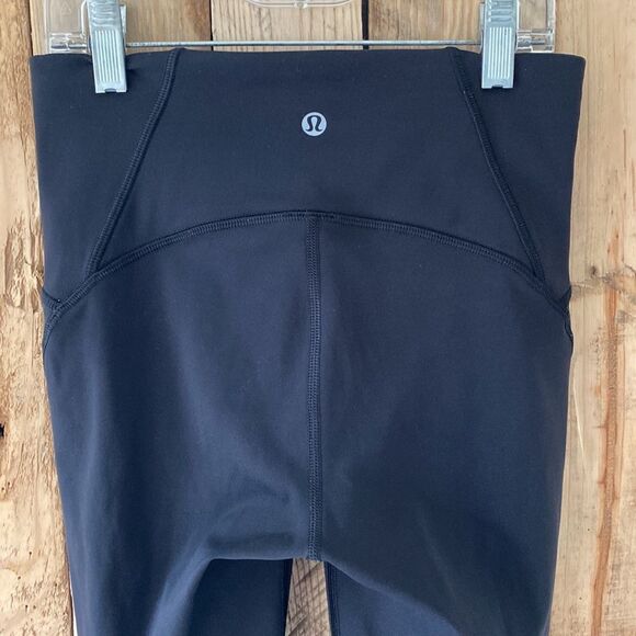 Lululemon Train Times Leggings Crop (17") Black Size 4 - Picture 5 of 16